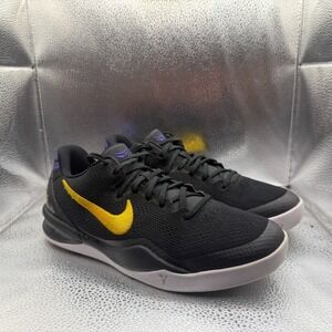 Size 5.5Y Nike Kobe 8 Protro Lakers Away Black‎ Kids Running Shoes FN0266-002